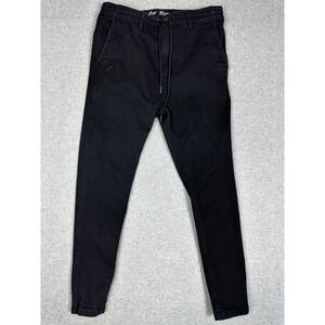 Publish Brand Jogger Pants Mens 36x28 Black Slim Tapered Stretch Drawstring